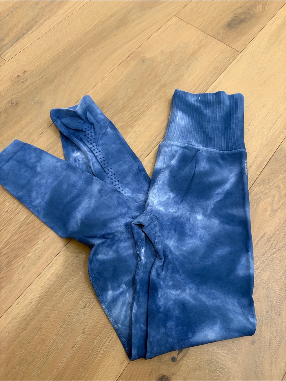 Free People Movement Good Karma 3/4 Legging Blue Tie-Dye